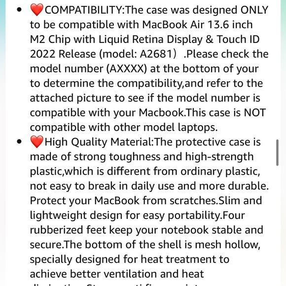 MacBook Air 13.6 Transparent Case - Picture 9 of 9